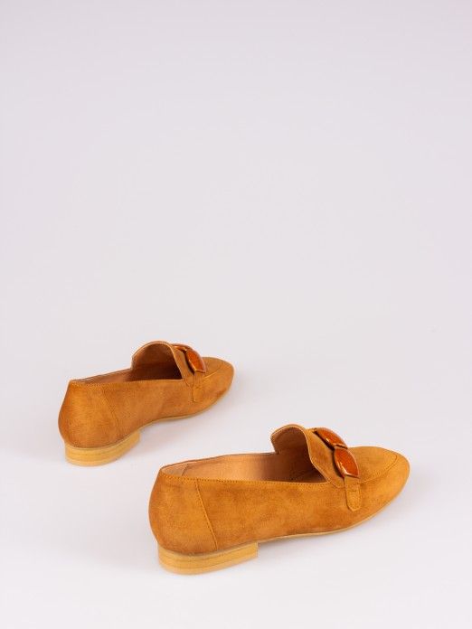 Suede Loafers with Application