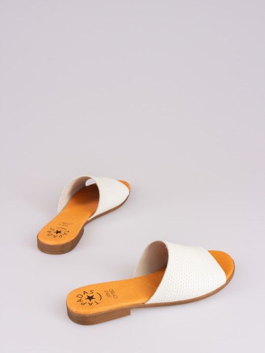 Braided Effect Leather Slipper Braided Effect Leather Slipper