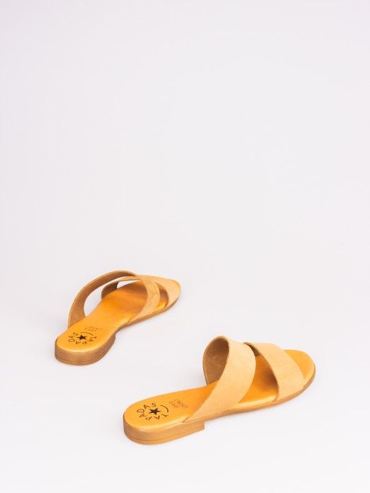 Double Strap Suede Slipper Double Strap Suede Slipper