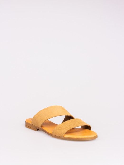Double Strap Suede Slipper Double Strap Suede Slipper