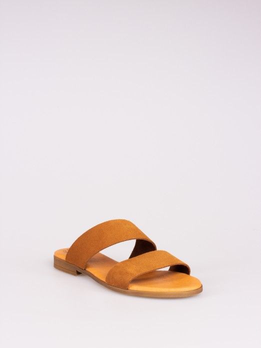 Double Strap Suede Slipper Double Strap Suede Slipper