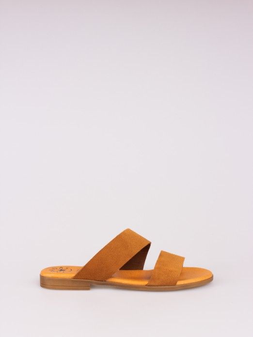 Double Strap Suede Slipper Double Strap Suede Slipper