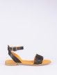 Braided Strap Leather Sandal Braided Strap Leather Sandal