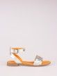 Braided Strap Leather Sandal Braided Strap Leather Sandal