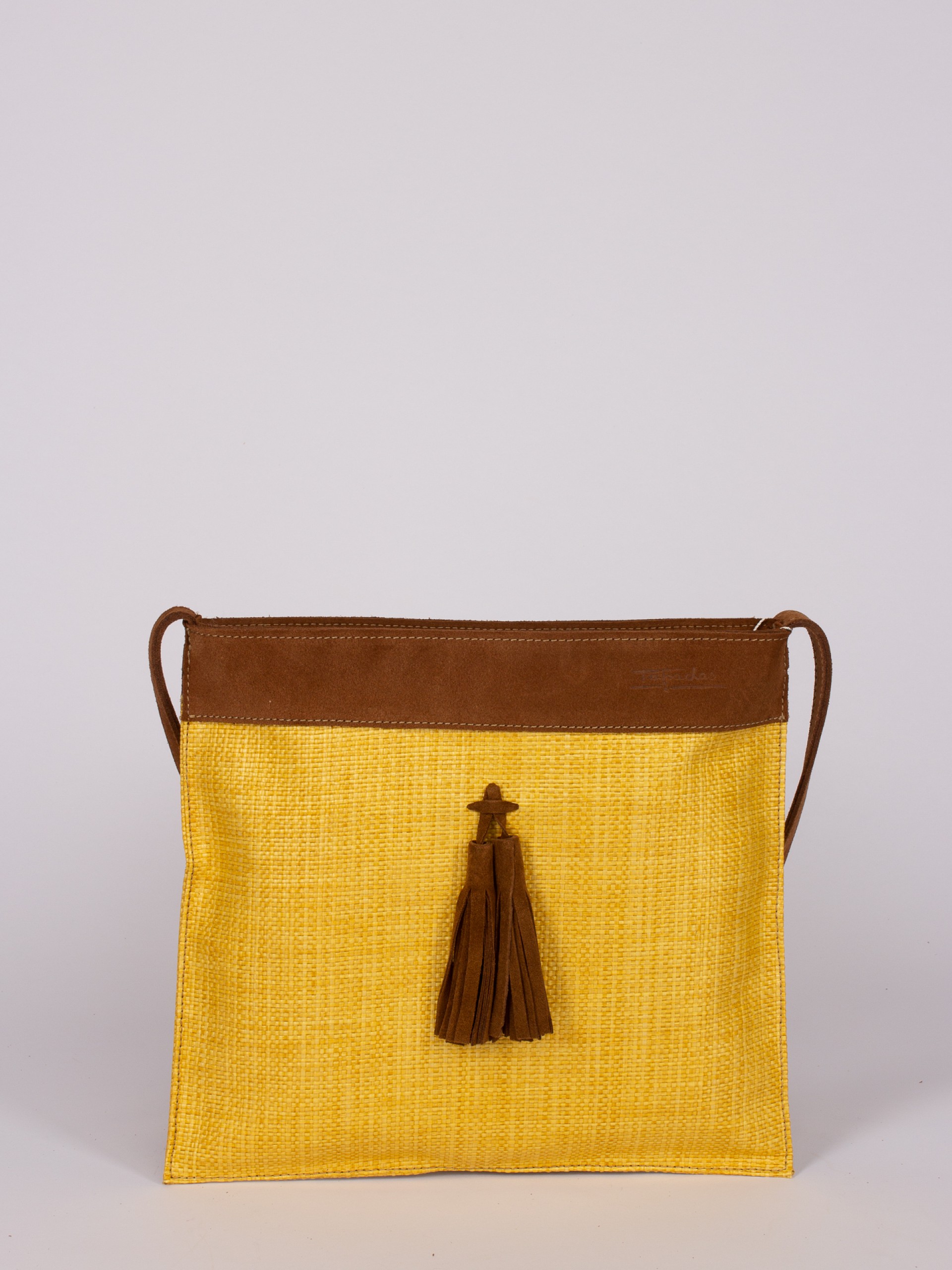 Tassel Application Crossbody Bag