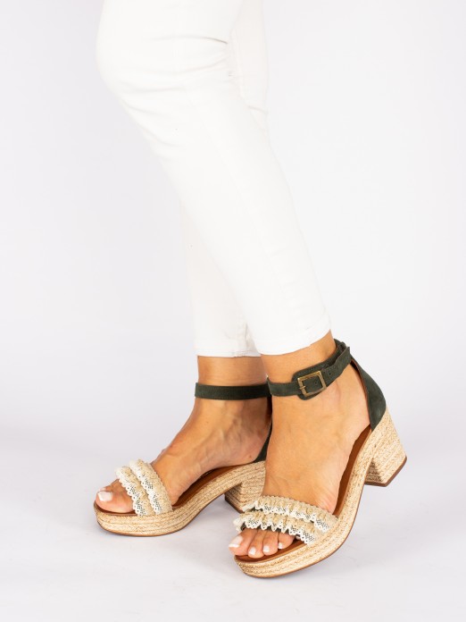Sandal with Lace