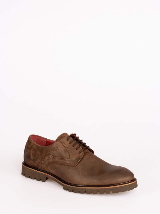 Sapato Oxford em Nobuck