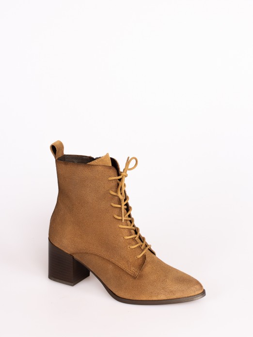 Suede Mid-calf Boots