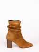 Wrinkled Suede High-heel Boots Wrinkled Suede High-heel Boots