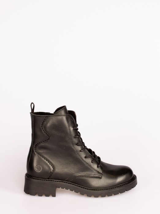 Lace-up Leather Boots