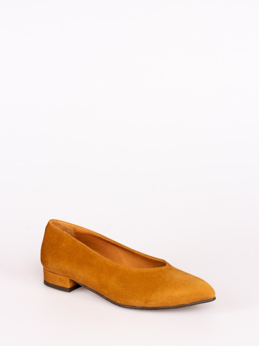 Suede Flat Shoes