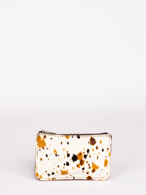Animal-Print Leather Small Wallet