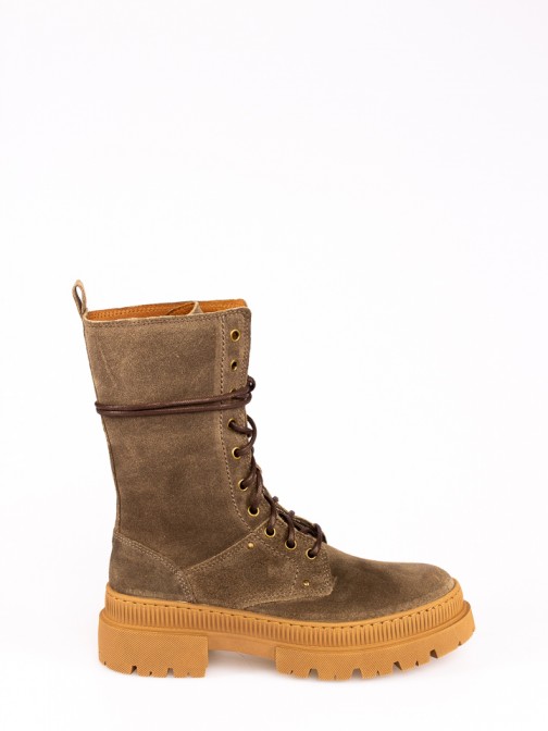 Suede Mid-calf Boots