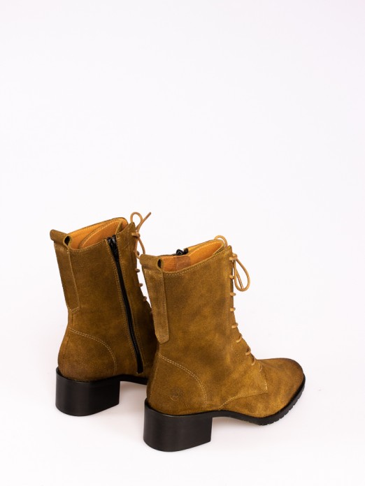 Suede High-heel Ankle Boots