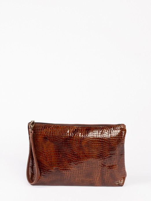 Engraved Leather Handbag