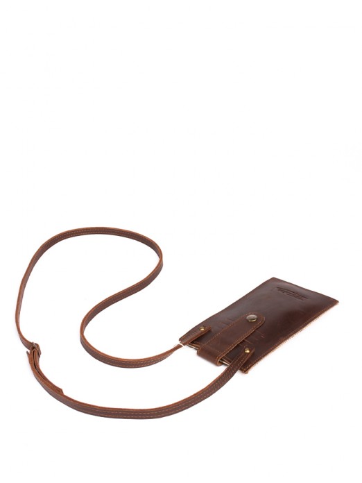 Animal-Print Leather Mobile Phone Bag