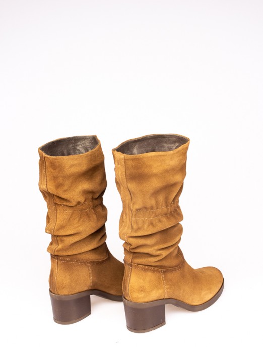 Suede Mid-Calf Boots Suede Mid-Calf Boots