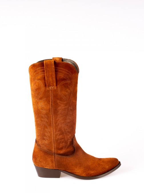 Suede Texan Boots