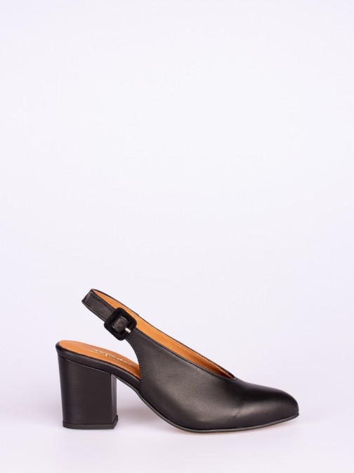 Leather High-heel Shoes