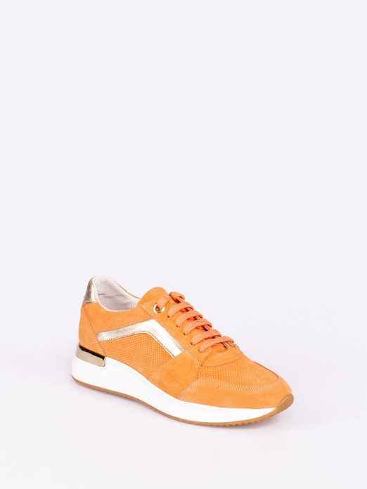 Lace-up Suede Sneakers