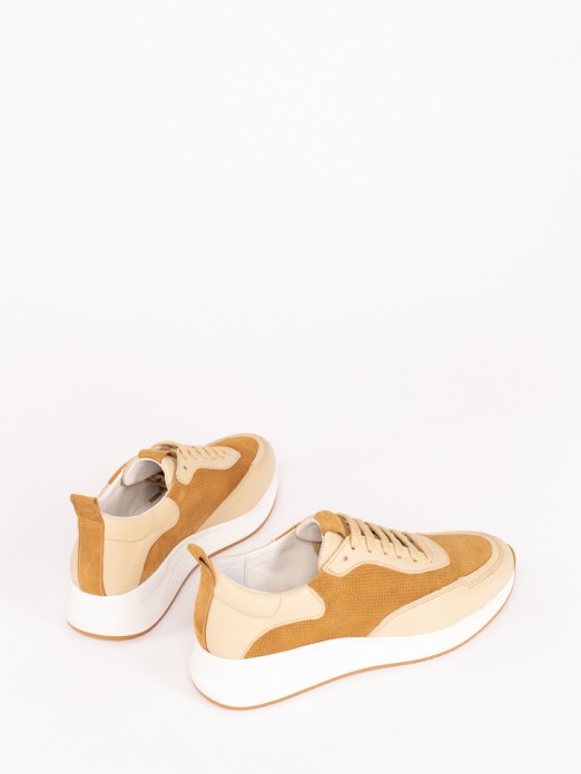 Perforated Suede Sneakers