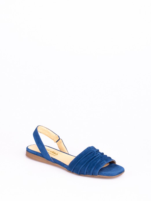 Fringed Suede Flat Sandals
