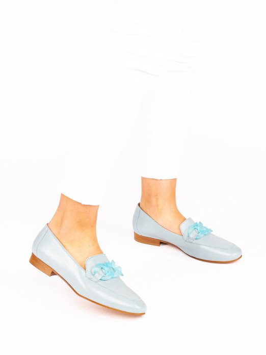 Leather Loafers with Application