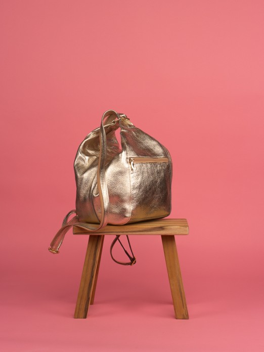 Laminated Leather Multifunction Bag