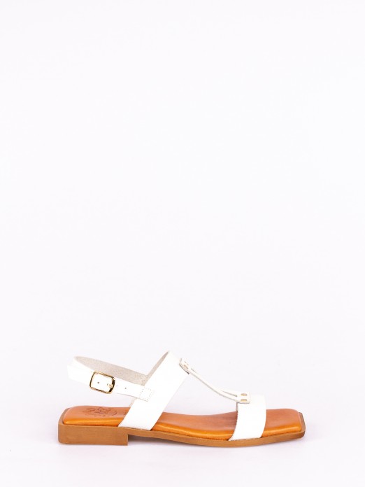 Flat Leather Sandal