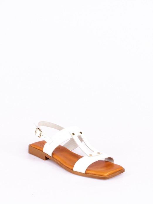 Flat Leather Sandal