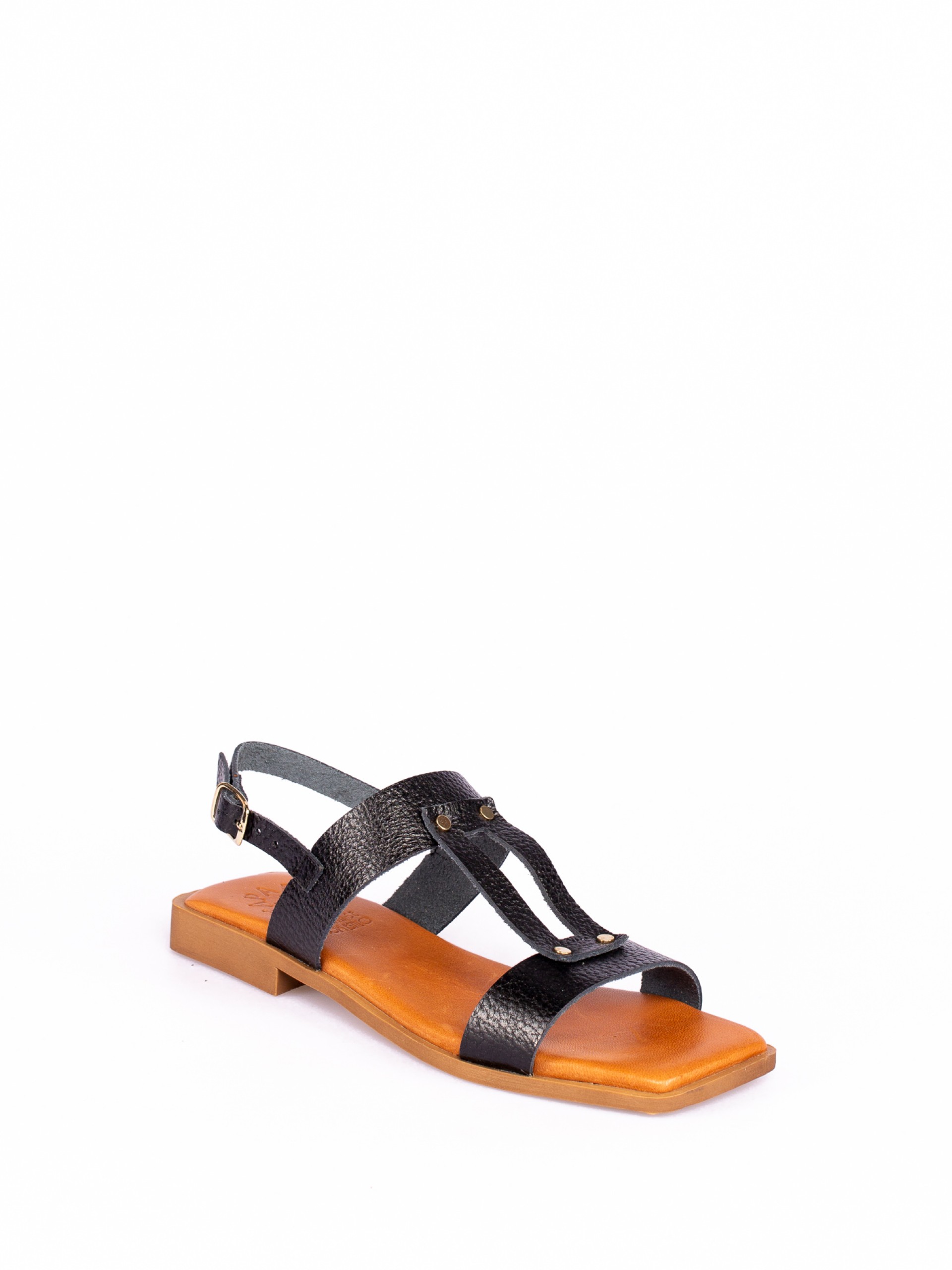 Flat Leather Sandal