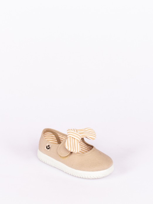 Victoria Ballerinas with Striped Bow 20/30