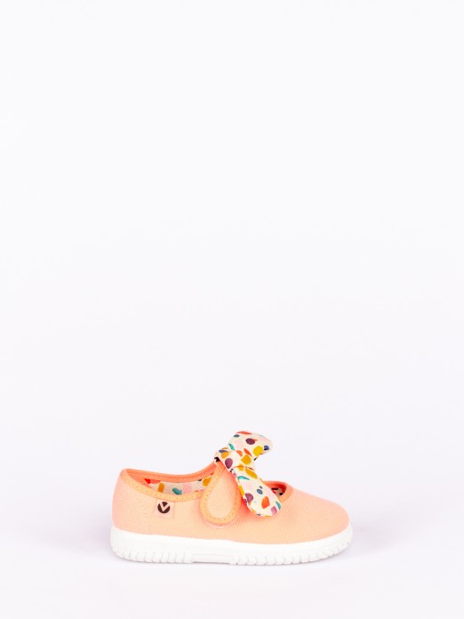 Victoria Ballerinas with Printed Bow 20/30