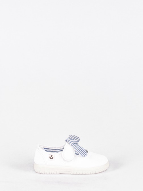 Victoria Ballerinas with Striped Bow 20/30