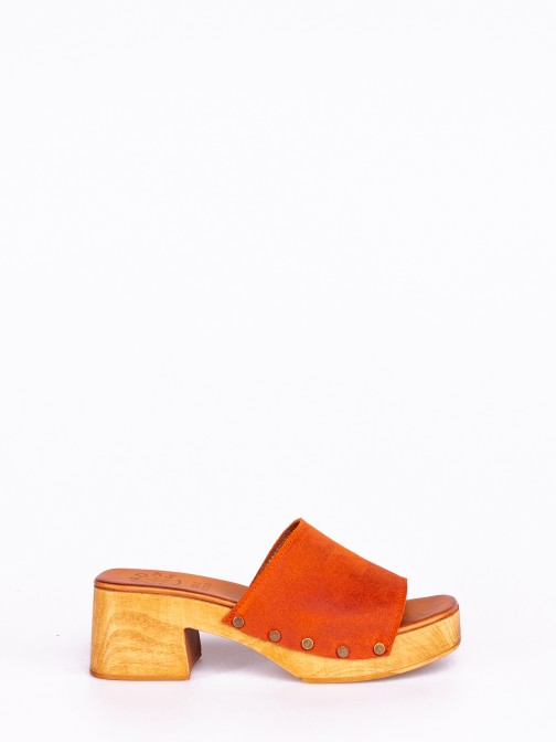 Suede Studded Clog