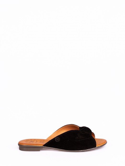 Suede Lace Slippers