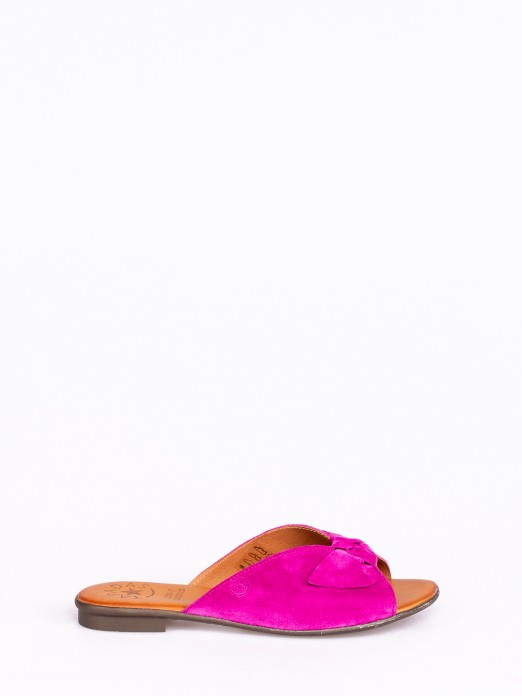 Suede Lace Slippers