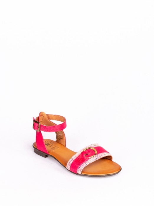 Leather Flat Sandal
