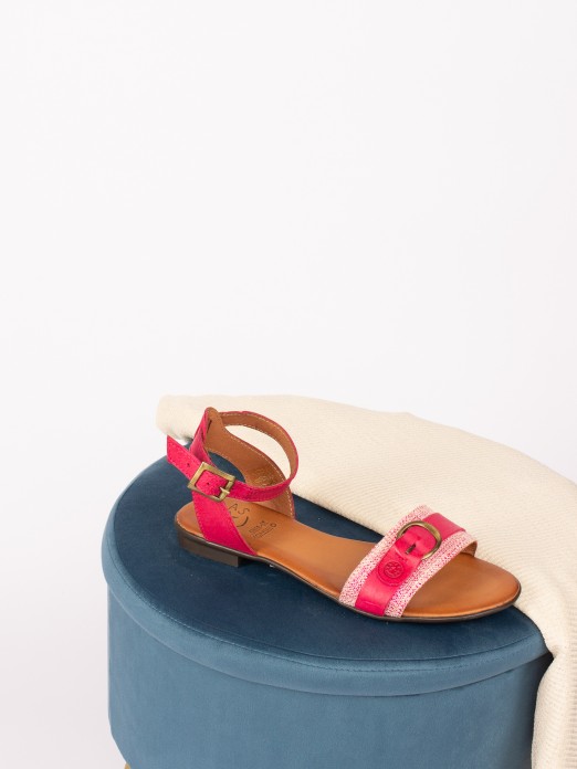 Leather Flat Sandal