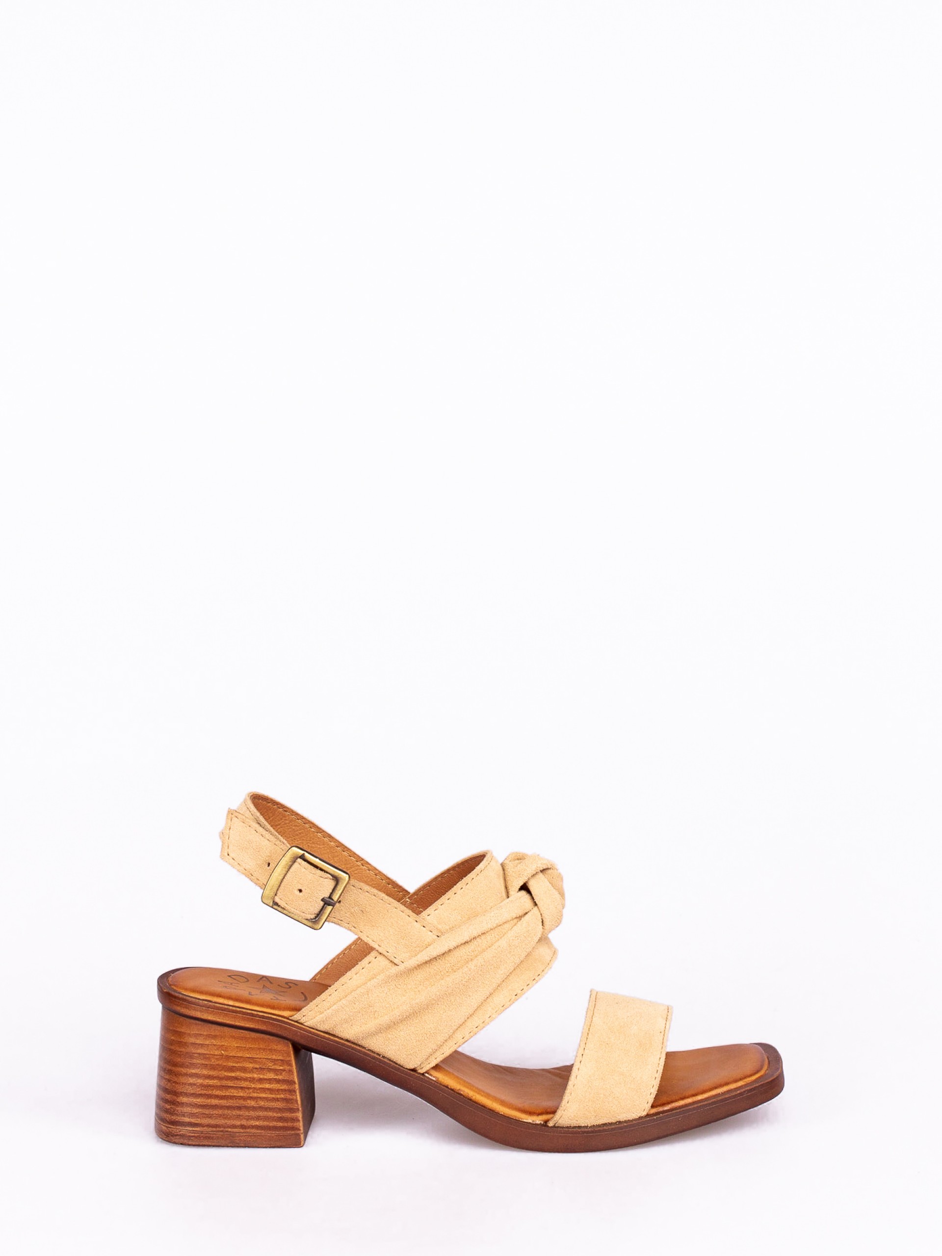 Sandália de Salto com Nó