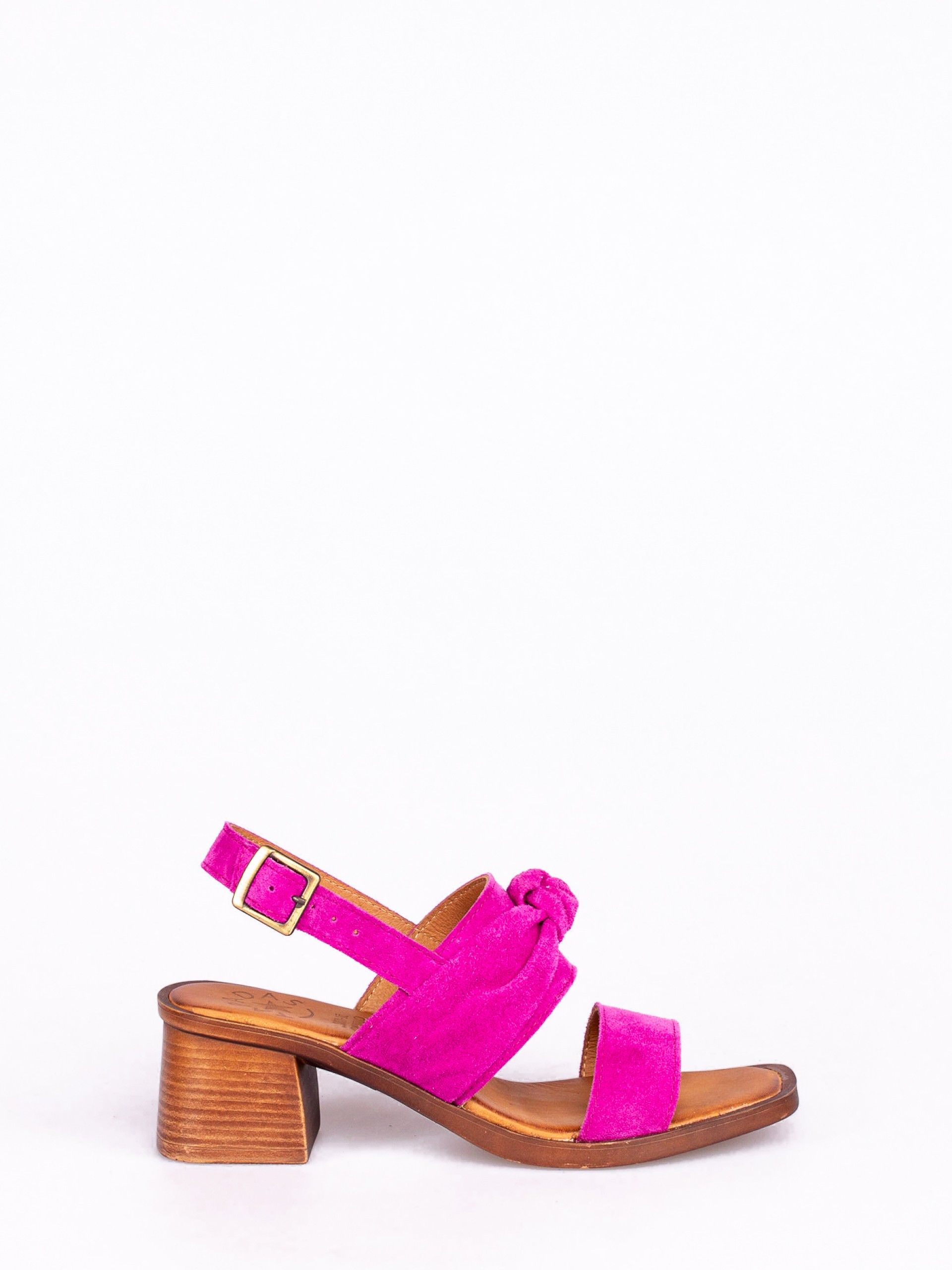 Sandália de Salto com Nó