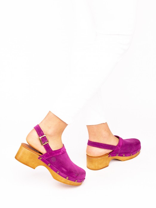 Suede Clog