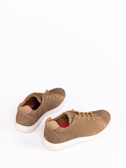 Nubuck Shoes with Elastic Laces