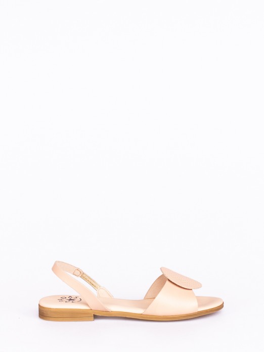 Leather Flat Sandals