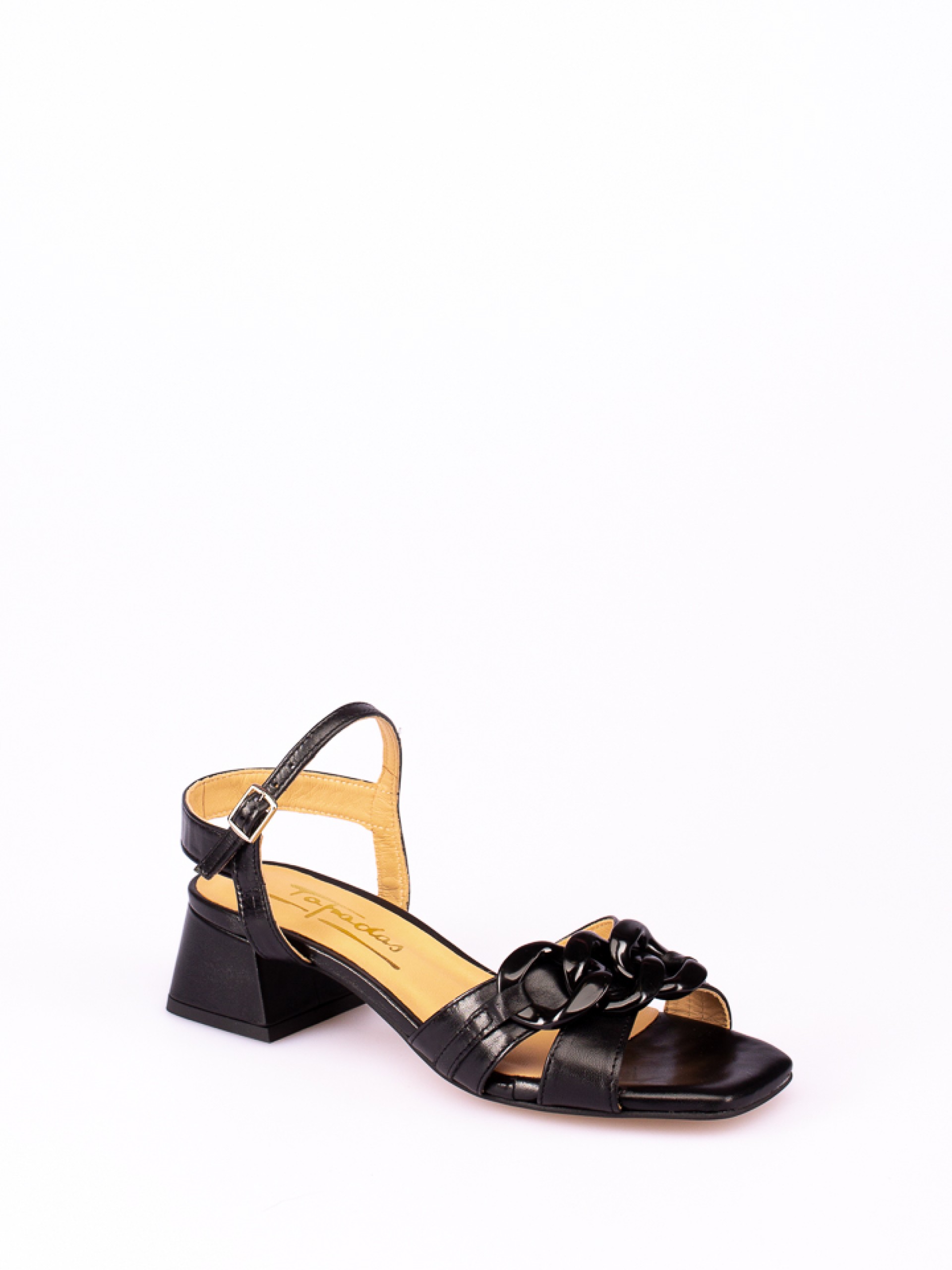 Medium Heel Sandal with Chain