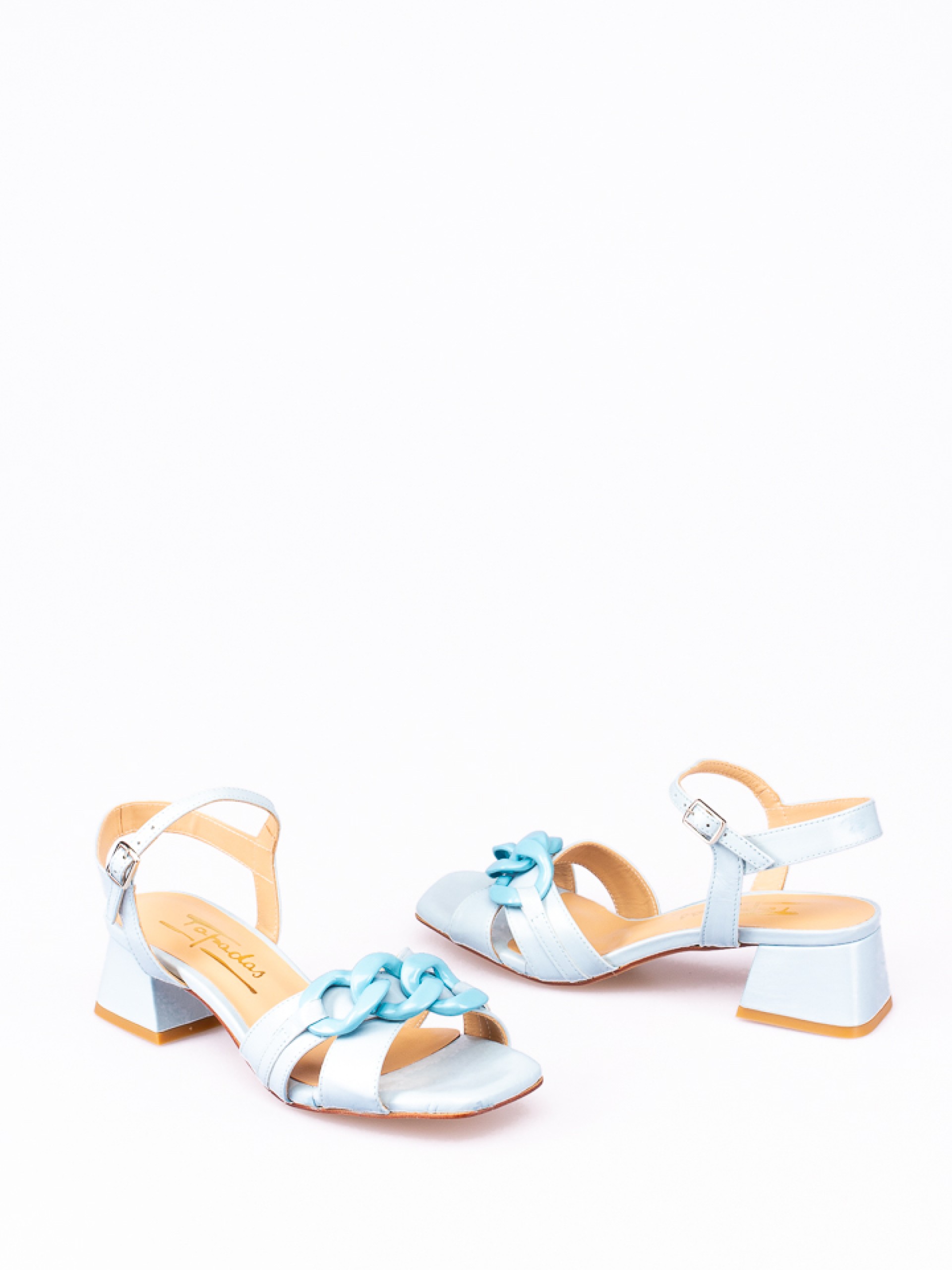 Medium Heel Sandal with Chain