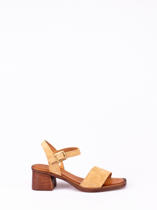 Suede High-heel Sandals