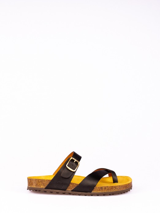 Leather Thong-Strap Bio Slipper
