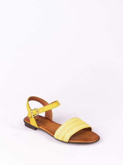 Leather Flat Sandal