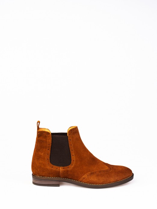 Suede Chelsea Ankle Boots